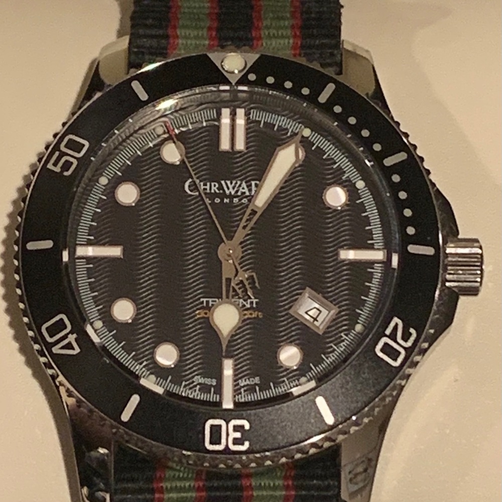 Christopher Ward C60 Trident Quartz Watch.